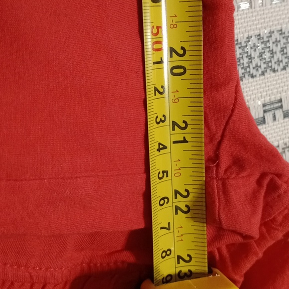 Vibrant Red Ruffle Sleeve Top - Picture 6 of 6